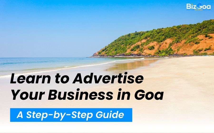 Business owner advertising their local Goa store with BizGoa and digital strategies for better customer reach