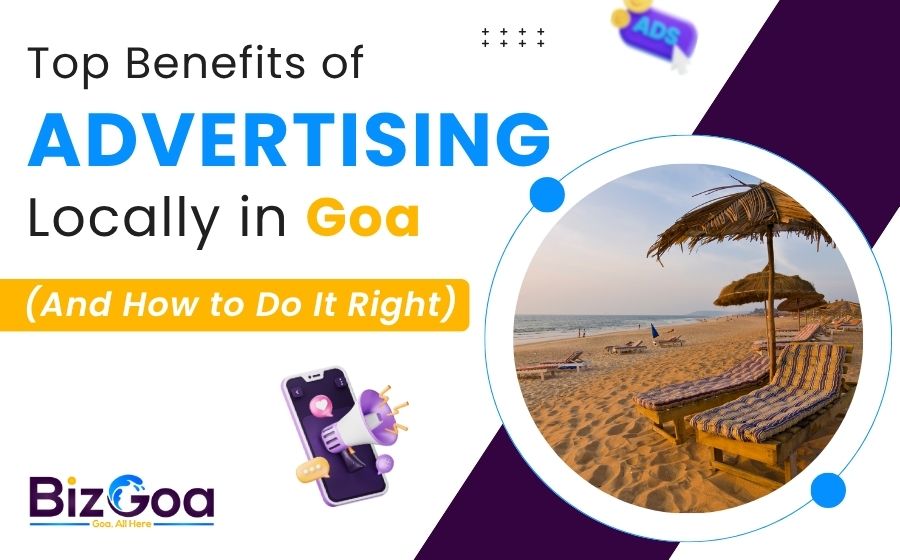 Local Goan business promoting through events, BizGoa, and social media to reach nearby customers and tourists