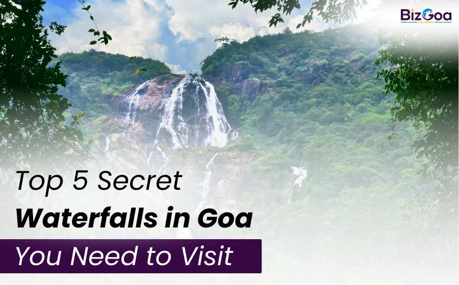Hidden waterfalls in Goa with trekking trails, natural pools, and scenic jungle views perfect for monsoon travel and adventure
