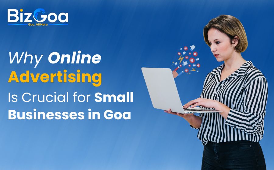 Small business owner in Goa promoting services online through Google and social media ads
