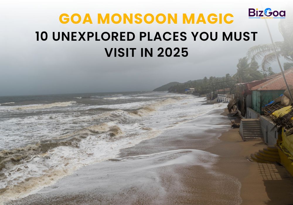 Monsoon view of lush green Chorla Ghat in Goa with mist-covered hills and winding roads