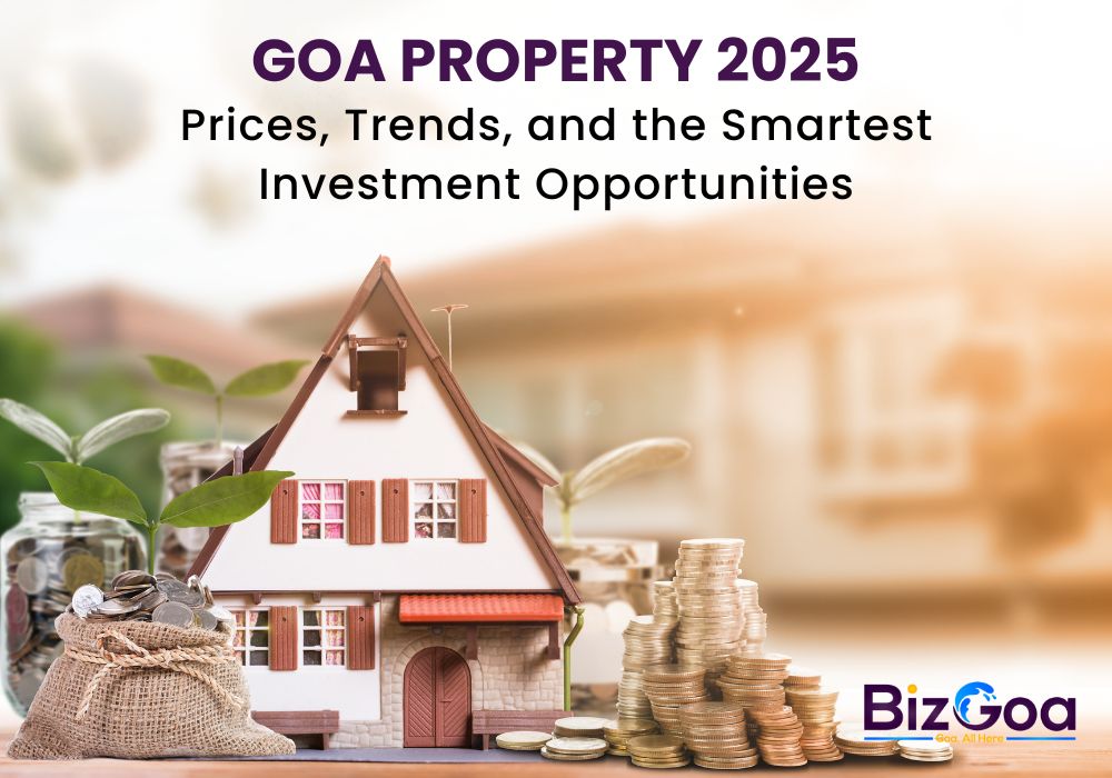 Luxury villas and beachside properties in Goa showing rising real estate prices in 2025